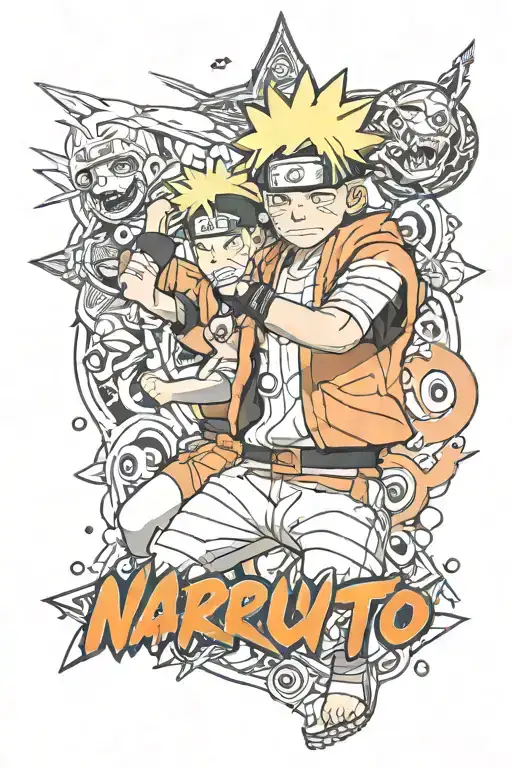 Naruto inspired tattoo featuring tattoo design idea