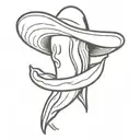 chili pepper with face and hat tattoo design idea