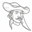 chili pepper with face and hat tattoo design idea