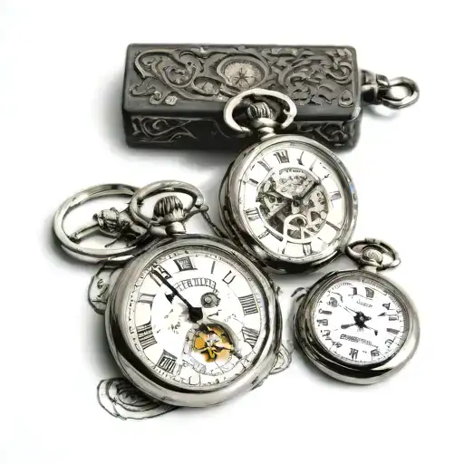 3 pocket watches one says lucien piccard tattoo design idea