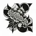 straight and narrow tattoo design idea