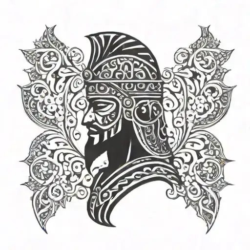 gladiator henna tattoo tattoo design idea