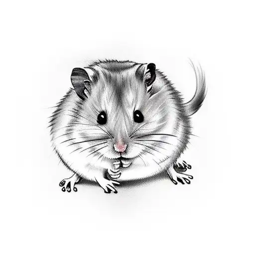 Hamster tattoo design idea