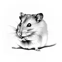 Hamster tattoo design idea