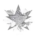 Arizona theme, Arizona flag as a sunset but replace the star with the sun, cactus, mountains, hummingbird, flowers, blac tattoo design idea