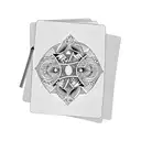 playing cards with family tattoo design idea