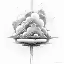 filler cloud tattoo design idea