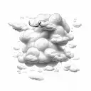 filler cloud tattoo design idea