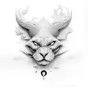 filler cloud tattoo design idea