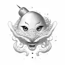 filler cloud tattoo design idea