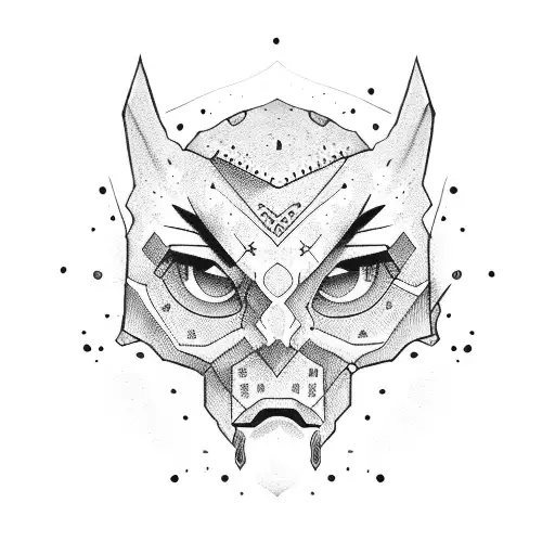 bandana Moonman tattoo design idea