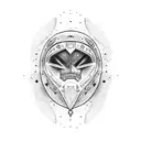 bandana Moonman tattoo design idea