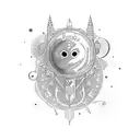 bandana Moonman tattoo design idea