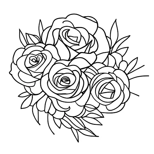 Maria's com flores do sertão tattoo design idea