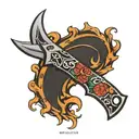 csgo karambit knife tattoo design idea