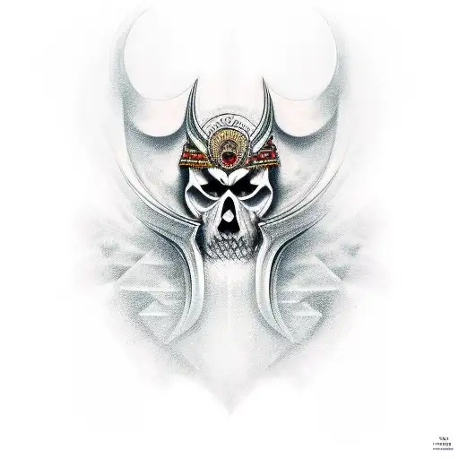 warrior tattoo design idea