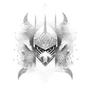 warrior tattoo design idea