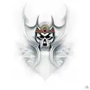 warrior tattoo design idea