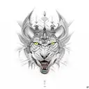 warrior tattoo design idea