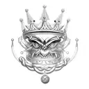 King's Crown, Jambiya, pocket watch, nautical, evil eye tattoo design idea