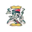 DOCG Italian wine label tattoo design idea