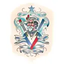 DOCG Italian wine label tattoo design idea