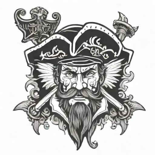 captain morgan tattoo design idea