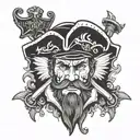 captain morgan tattoo design idea