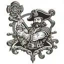 captain morgan tattoo design idea