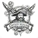 captain morgan tattoo design idea