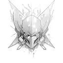 Combine elements from the client's favorite video game and anime in a dynamic action scene tattoo design idea