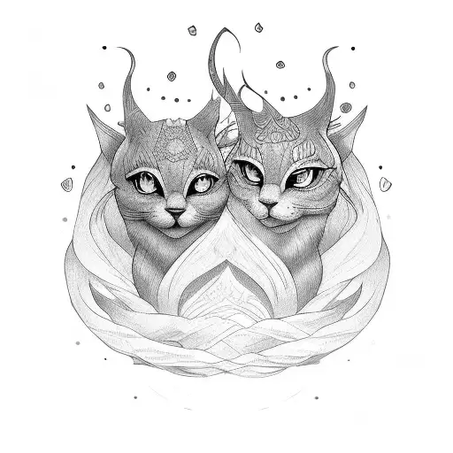 daughter and son names- Norah Nivedh tattoo design idea