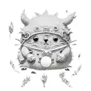 studio ghibli soot sprite tattoo design idea