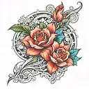 quiet steps confidently towards the dream tattoo design idea