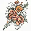 quiet steps confidently towards the dream tattoo design idea