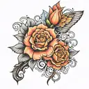 quiet steps confidently towards the dream tattoo design idea