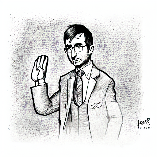 john oliver high fiving a banana tattoo design idea