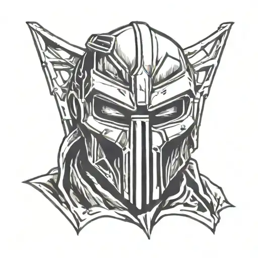 Mf Doom tattoo design idea