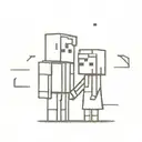minecraft couples tattoo design idea