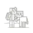 minecraft couples tattoo design idea