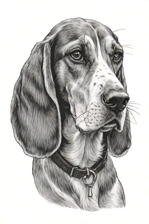 beagle dog tattoo design idea