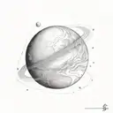 uranus tattoo design idea