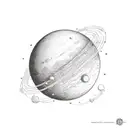 uranus tattoo design idea