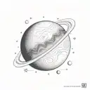 uranus tattoo design idea