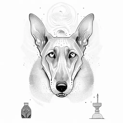 supreme leader and greyhound tattoo design idea