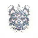 Foo Dog tattoo design idea