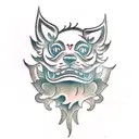 Foo Dog tattoo design idea