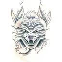 Foo Dog tattoo design idea