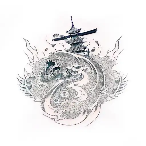 trust no one in japanese language tattoo design idea