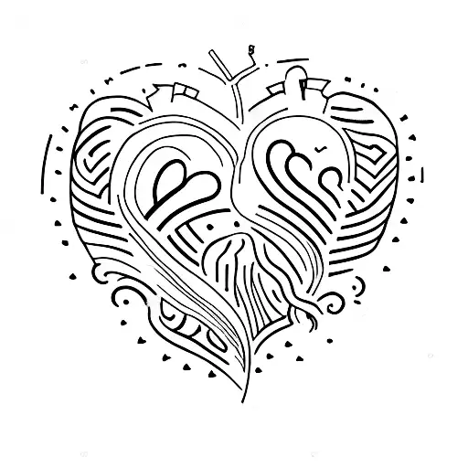 Crying Heart tattoo design idea